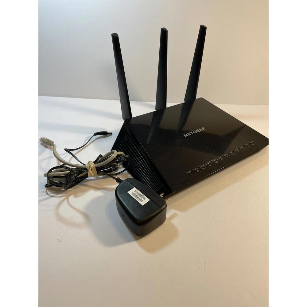 Smart Wifi Router Nighthawk R7450 AC2600 Dual Band Smart With Power Cord + Ether